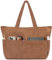 HOMESPON Handtasche Damen Tote Bag Shopper Groß Umhängetasche Cord Crossbody Beuteltasche Schultertasche Stoffbeutel für Einkaufen Schule Arbeit Reisen(Braun)