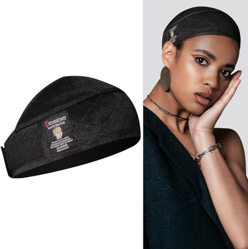 Dreamlover Elastisches Perückenband rutschfest zum Halten von Perücken, Samt Wig Band für Perücken, Perückengriff, Wig Grip Headband, Schwarz