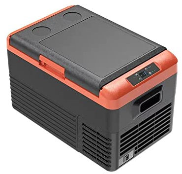 KANBUN Car Fridge Electric Cool Box, Portable Compressor Freezer Mini Fridge, Great for Bedroom/Office/Car/Dorm (Black) (Size : 30L)