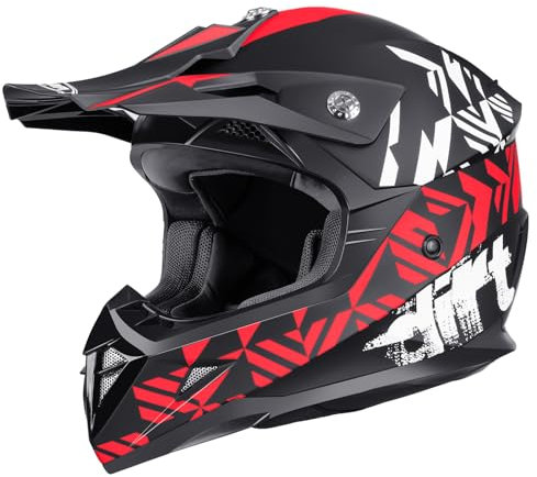 Motorradhelm Cross Mann ECE Homologiert-YEMA YM-915 Integralhelm DH Enduro Frau Quad Motocross Erwachsene
