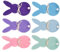 Ywmsfl Bestecktaschen aus empfindlichem Stoff, Motiv: Ostern, Kaninchen, Kaninchen, Geschirr, Tasche für Frühlingstischdekoration, 6 Stück