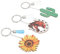 WRITWAA 3stücke Teiliges Schlüsselanhängern Im Western-Stil Niedliche -Ornamente Mit Sonnenblume Und Kaktus Als Schlüssel Und Taschenaccessoire
