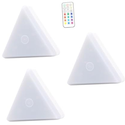 HOLIDYOYO Dekorative Waben Lampe Wand Licht Ornament Dreieckförmiges Design Atemlicht Schlafzimmerwandleuchte Haushaltswandlampe Minimalistisches Design Geometrisches