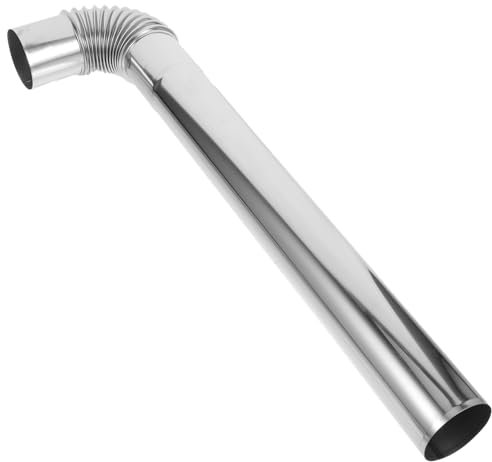 SHINEOFI Flexible Chimney Flue Stainless Steel Stove Exhaust Pipe Chiminea Flue Extension