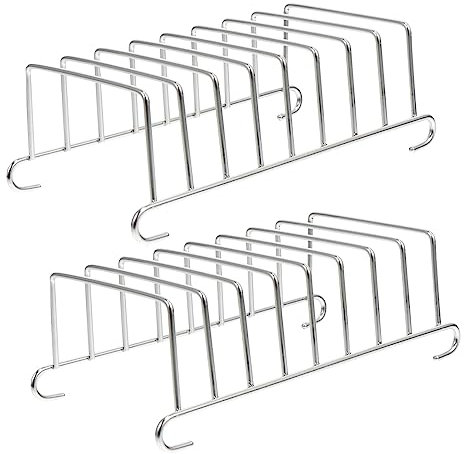 CIYODO Parrilla De Cocina De Acero Inoxidable 304, Rejilla para Freidora De Aire Resistente Al Calor, Accesorios para Cocinar Al Horno, Juego De 2 Piezas