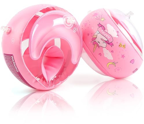Schwimmflügel für Kinder Baby, Schwimmhilfe für Kleinkinder, Kinder- Schwimmflügel geeignet für Kinder von 1 bis 6 Jahren mit Gewicht 11-30 kg(Rosa)