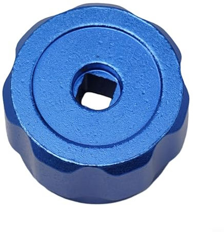 Startbuymore Maniglia rotonda in lega di alluminio, per manometri collettori e riparazioni di rubinetti esterni (blu)