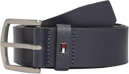 Tommy Hilfiger Herren Denton Pebble 4.0 Am0am14277 Fester Gürtel, Blue (Space Blue), 105 cm