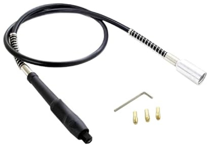 Mini perceuse à arbre flexible de 107 cm compatible avec les outils rotatifs Dremel, avec 3 pinces de serrage de 3,2/2,3/1,5 mm