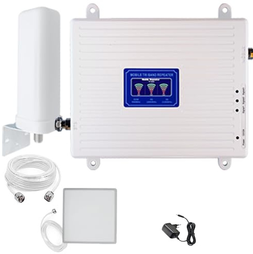 4G 3G GSM Bande 1/3/8, Amplificateur de Réseau Mobile,900/1800/2100MHZ (A)