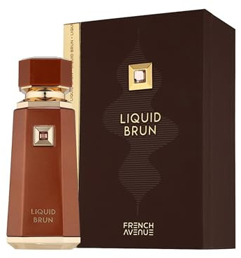 FRENCH AVENUE Liquid Brun Parfüm Eau de Parfum 100ml – Exklusiver Damen- und Herrenduft mit Vanille, Amber & würzigen Noten – Langanhaltender, intensiver Unisex Duft – Elegantes Geschenkparfum