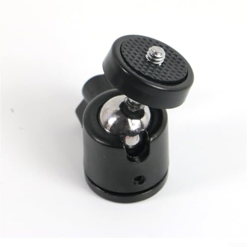 14 & 38 Schraubkugelkopf-Adapter für DSLR-Kameras und Mikrofonständer, bietet 360 Grad einstellbaren Winkel für optimale Fotografie und Audio-Setup (3/8)