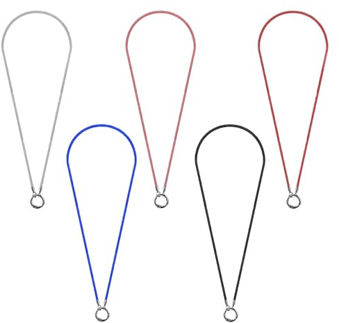 YFTRFR 5 Pièces Porte-Lunettes Collier, Classique De La Mode Cordon de Sangle de Support Anti-Perte avec Anneau en Boucle pour Homme et Femme, Cadeaux, Tenue Quotidienne(5 Couleur)