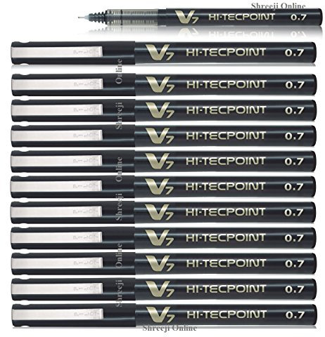 Pilot BX-V7-B Hi-Tecpoint, Penna a sfera ad inchiostro liquido, Nero, 0.7 mm