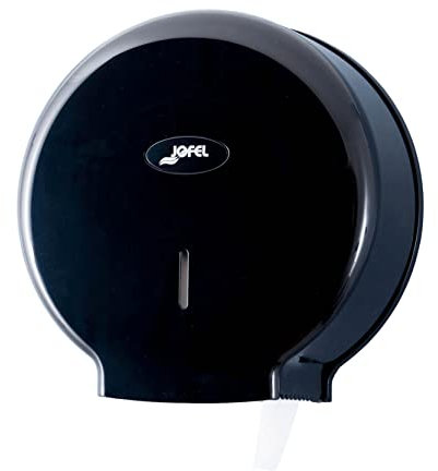Jofel - Distributeur industriel moyen de rouleaux de papier toilette, papier 300m, 220mm de diamètre, mandrin de 45mm, Idéal pour les toilettes publiques, Boîtier ABS de haute qualité, Valor AE57600