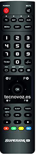 MANDO COMPATIBLE CON RECEPTORES SATELITE FONESTAR RDS-581 / RDS-582 / RDS-583 / RDS-584