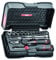 USAG U06060101- - 606 1/4 EA - Sortiment mit Sechskant-Einsätzen in ABS-Koffer (19 Teile)