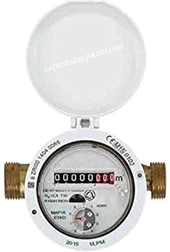 Zähler Wasser 20 mm Inkjet-einzige für Warmwasser 90 °C Öko Mid Europäischen ermöglicht die Verwendung mit Trinkwasser. Zähler messingfarben mit Eingang und Ausgang 1