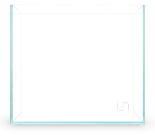 Ultum Nature Systems Ultra Clear Rimless Aquarium - Low Iron Glass Fish Tank with 45° Mitered Edges, 5mm-12mm Thick, Leveling Mat Included (16C, Cube, 1 Gallon)