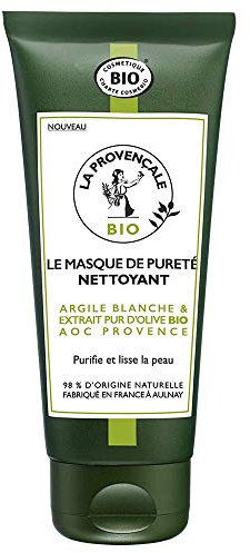 La Provençale – Le Masque de Pureté Nettoyant – Soin Visage Certifié Bio – Huile d’Olive Bio AOC Provence – Pour Tous Types de Peaux, Même Sensibles – 100 ml
