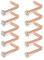 D.Bella Nasenstecker 18G L Form Nasenringe 316L Chirurgenstahl Nasenpiercing Ohrstecker mit 2.0mm Zirconia Nase Nostril Piercing Stecker 10 Stk Rosegold Farbe