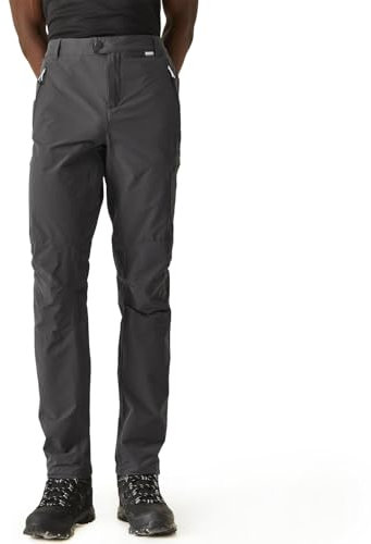 Regatta Mens Highton Stretch Active Hiking Trousers, Grey (Seal Grey), 36W/32L