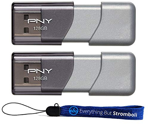 PNY USB-Stick, 128 GB, USB 3.0, Elite Turbo Attache 3 (P-FD128TBOP-GE), 2 Stück