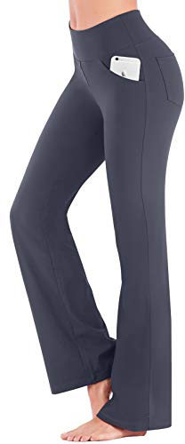 IUGA Bootcut Yoga Pants with Pockets for Women High Waisted Flare Leggings