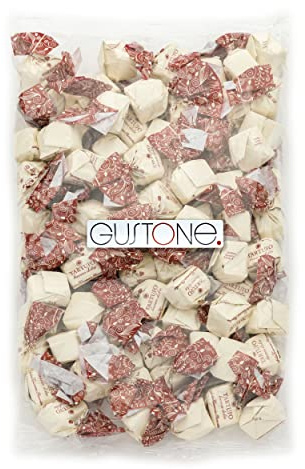 GUSTONE. Tartufi Dolci Bianco 70 Stück je 14g Antica Torroneria 1kg | Piemont-Haselnüsse IGP, 35% Kakao, glutenfrei, IGP-geschützte Herkunft, Trüffel-Pralinen weiße Piemont Haselnüssen