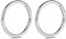hengkaixuan 2Pcs 6mm Titan 16G Klappsegment Ohrringe Knorpel Helix Lippe Tragus Nasenring Hoop Sleeper Body Piercing