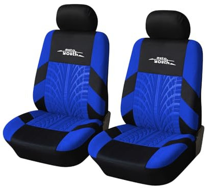 AUTOYOUTH Autositzbezüge für Vordersitze Autositzschoner Reifenschienen Autositzzubehör, Blau