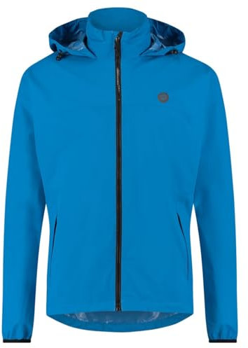 AGU GO Essential Regenjacke Damen & Herren, Fahrradjacke Wasserdicht & Winddicht, Atmungsaktiv, Reflektierend, Unisex, XXL, Blue