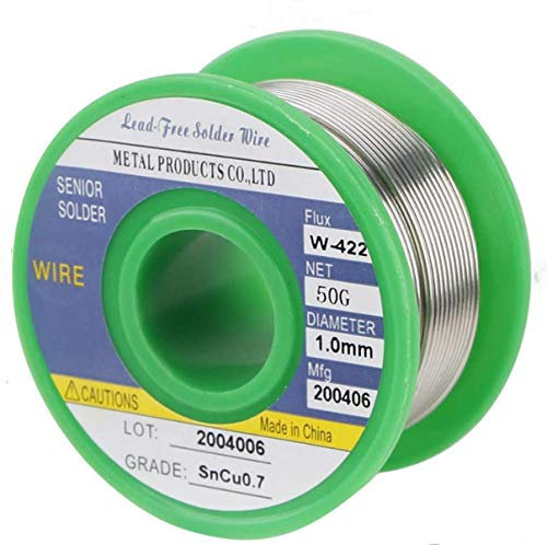 Filo per saldatura senza piombo, Sn99.3-Cu0.7 1,0 mm 0,0 kg, filo di stagno per saldatura elettrica e fai da te