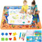 ALLCELE Aqua Wasser Doodle Matte ab 1 2 3 4 5 6 Jahre alt Junge Mädchen, Magic Doodle Malmatte 100 * 70cm XL Drawing Painting Matte für Kinder Baby Toddler