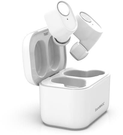 SoundMAGIC T60BT Auriculares Inalámbricos Bluetooth In-Ear Con Micrófono - HiFi Estéreo, Deportivos, Impermeables - Blanco
