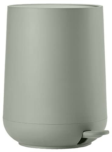 Zone Denmark Nova Mülleimer fürs Bad, Kosmetikeimer, Abfalleimer fürs Badezimmer, Durchm. 20,5 cm, Höhe 23,5 cm, Fassungsvermögen 3 Liter, Matcha Green