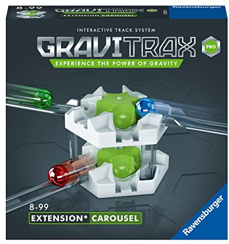 Ravensburger GraviTrax PRO Erweiterung Carousel - Ideales Zubehör für spektakuläre Kugelbahnen, Konstruktionsspielzeug für Kinder ab 8 Jahren