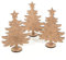 Logbuch-Verlag 3 kleine Weihnachtsbäume aus Holz - Baum Miniatur flach zum Stecken - Kundengeschenk Mitarbeitergeschenk Weihnachten