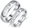 1 Paar Ringe für Paare mit Aufschrift His Queen and Her King, für Hochzeit, Verlobung, Jahrestag, Valentinstag