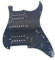 Vorverdrahtetes Schlagbrett 3-Luft 11 Löcher Geladene Prächtige Pickguard-Schutzplatte Mit HSH. Pickup Für Stratocaster-E-Gitarre-Reparatur-Werkzeugteile Schlagbrett vorverkabe (Color : Black)
