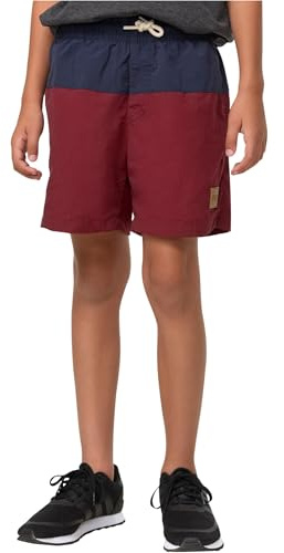 Urban Classics Herren Boys Block Swim Shorts 122/128 Navy/Burgundy