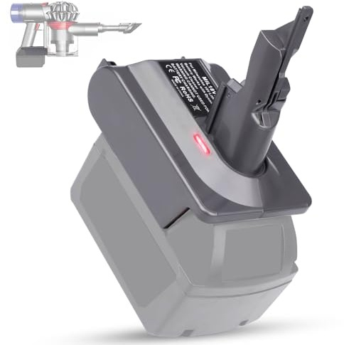 EID DYS V7 Battery Adapter for MIL M18 18V Lithium Battery Converter to Replace for DY-Son V8 Battery,for Mil-Waukee M18 Battery Use for DYS-on V7 Series Cordless Stick Vacuum Cleaner (Adapter Only)
