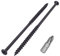 SKIR'CO Lot de 180 vis finition phosphatée noire 4,8 x 120 mm pour cloison sèche, vis à bois, tête cruciforme, vis pour plaque de plâtre