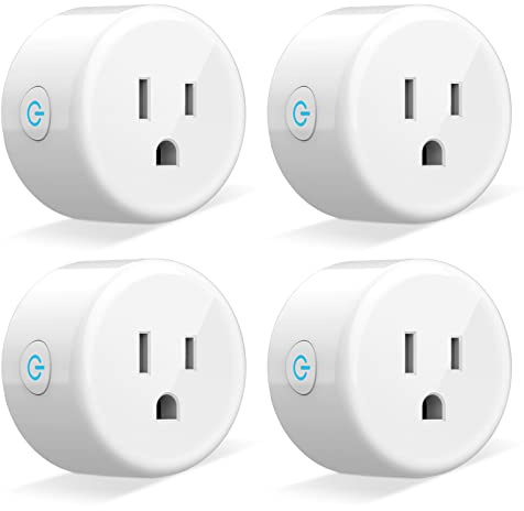 GHome Smart - Mini conector inteligente WiFi - Funciona con Alexa y Google Home - Control por aplicación - No requiere concentradores - ETL FCC Listed - WiFi de 2,4 GHz