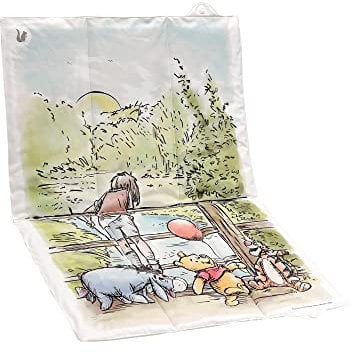 keeeper Fasciatoio Portatile, Winnie the Pooh, Ideale per i Viaggi, Superficie Confortevole, Facile da Pulire, Antek, Bianco