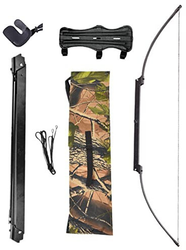 Faltender Bogenschießen 40lbs Bogen Jagd Gerade Bogen Metallrecurve-Bogen Jagdbogen Satz Überlebens Bogen faltbar für Zieljagd Schießen (Typ2)