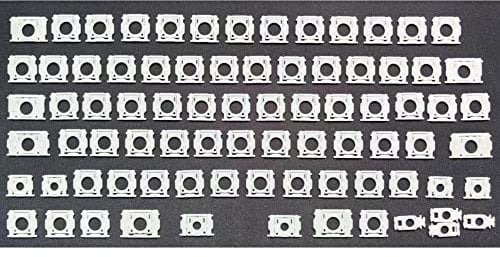 Replacement Full Keyboard Hinge Keycap Keys Scissor Clips Hinge Set Compatible with MacBook Pro/Air Retina 14/15/16 inch Model A2442 A2485 A2681 A2779 A2780 A2941 A2918 A2992 A2991 2022-2023 Year