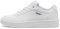 PUMA Damen Court Classy Turnschuhe, White Silver Metallic, 40.5 EU
