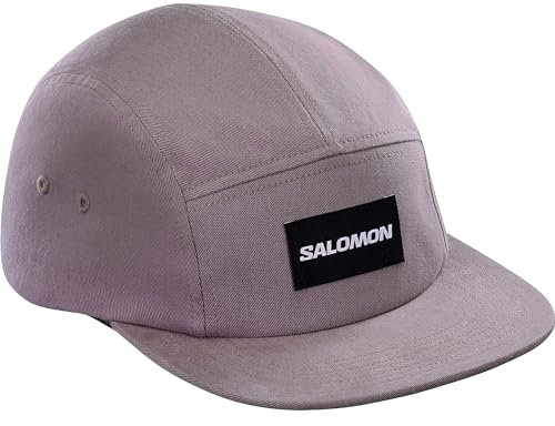 Salomon Five Panel Unisex Kappe Trail Running Wandern MTB Lauf, Lässiger Style, Vielseitiger Einsatz, Komfort den ganzen Tag lang, Rosa, Einheitsgröße