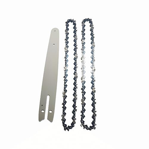 ByoBLu Mini chaînes de tronçonneuse en Acier de 8 Pouces, 1/4 Pouces, 45 maillons d'entraînement, Accessoires de Remplacement for tronçonneuses électriques